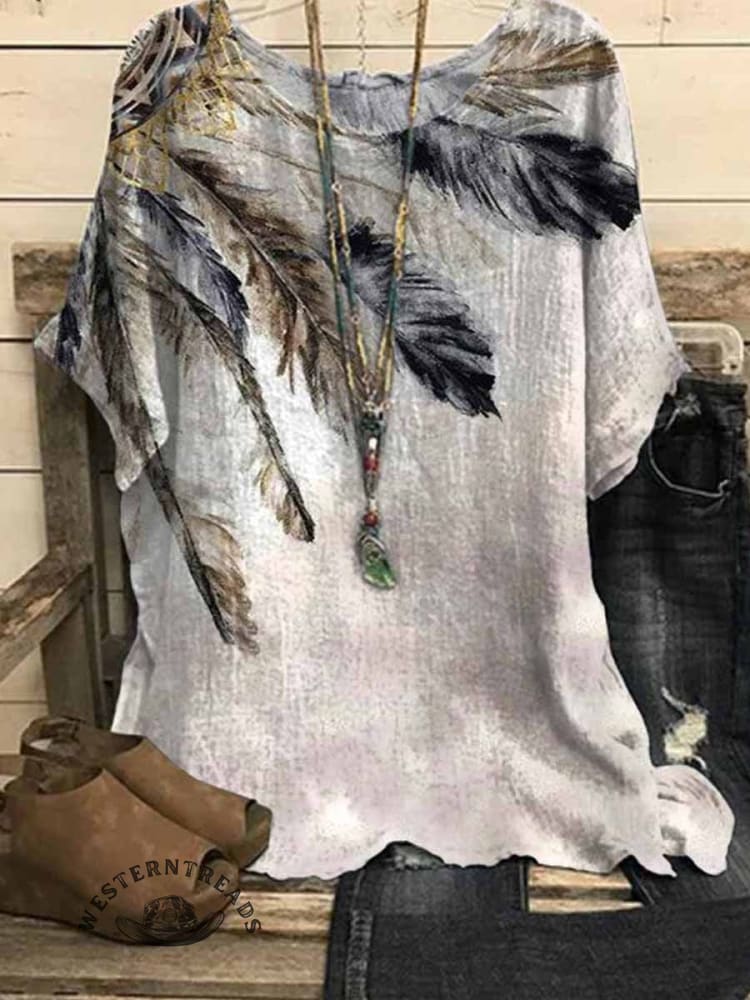 Women's Western Printed Casual Top