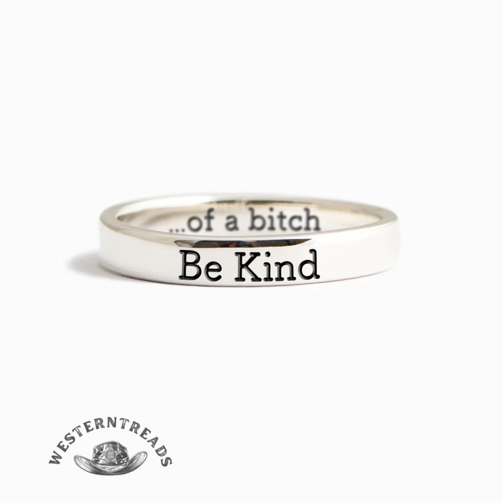 Be Kind...Of A Bi♥︎ch s925 sterling silver Ring