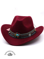 Solid Color Western Cowboy Hat