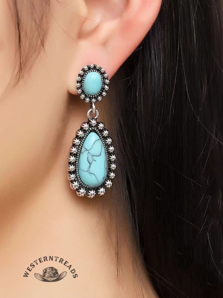 Women's Western Turquoise Earrings