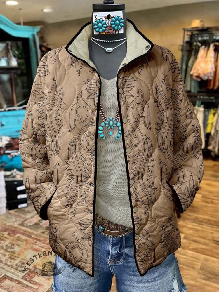 Women's Western Casual Quilted Jacket