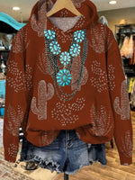 🔥Hot Sale🔥Women's Vintage Print Casual Sweatshirt