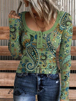 Paisley Pattern Art Print Casual Sweatshirt