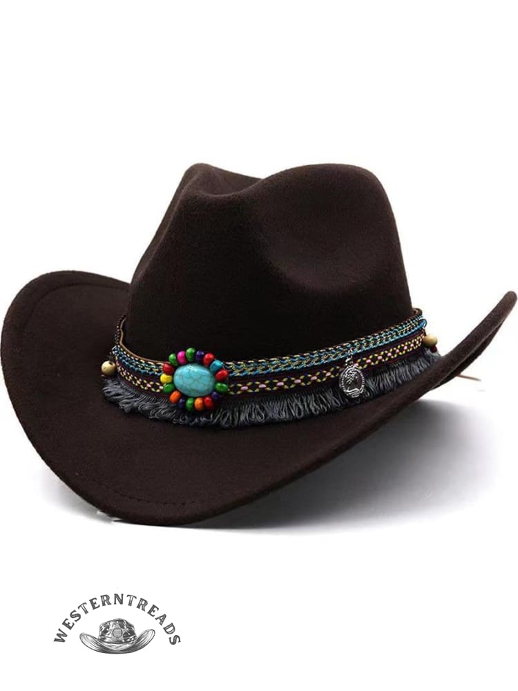 Solid Color Western Cowboy Hat