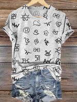 Cattle Brands Print T-shirt