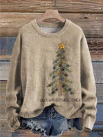 Retro Christmas Tree Casual Sweatshirt