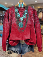 🔥Hot Sale🔥Paisley Casual Hoodie Sweatshirt