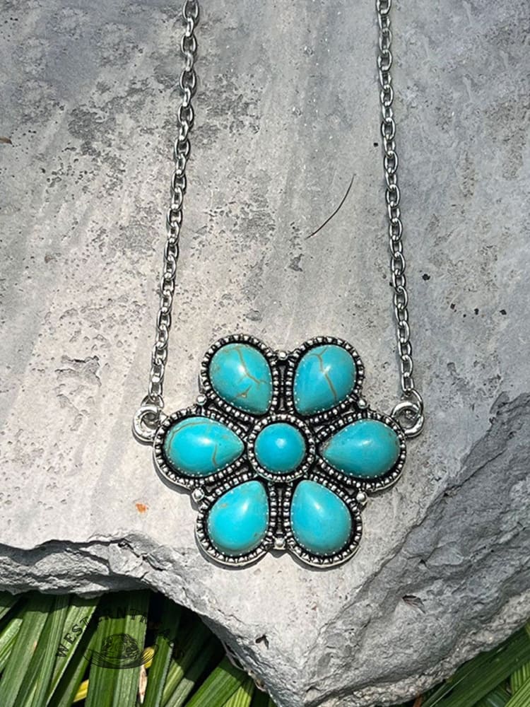 Vintage Western Cowboy Boho Pendant Necklace