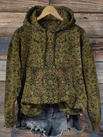 Women's Ethnic Art Pattern Print Casual Hoodie Sweatshirt