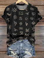 Cattle Brands Print T-shirt