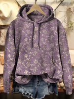 Women's Floral Art Print Casual Hoodie Sweatshirt
