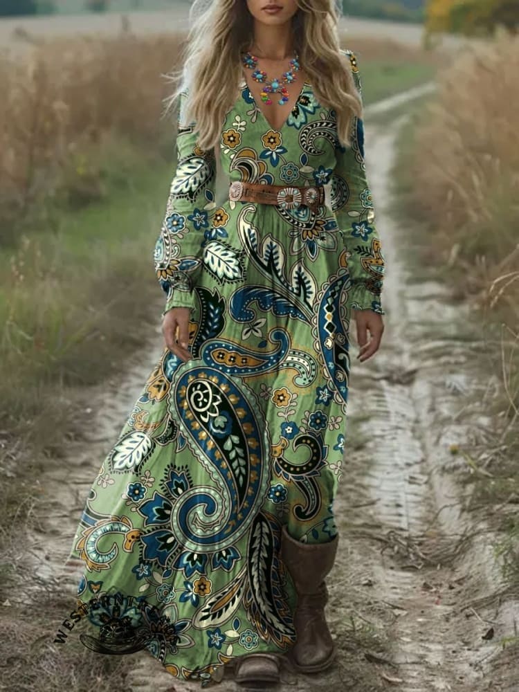 Paisley Pattern Art Print Casual Sweatshirt