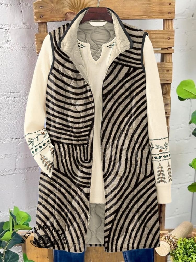 🔥Hot Sale🔥Vintage Hand Drawn Circle Line Print CasualSweatshirt