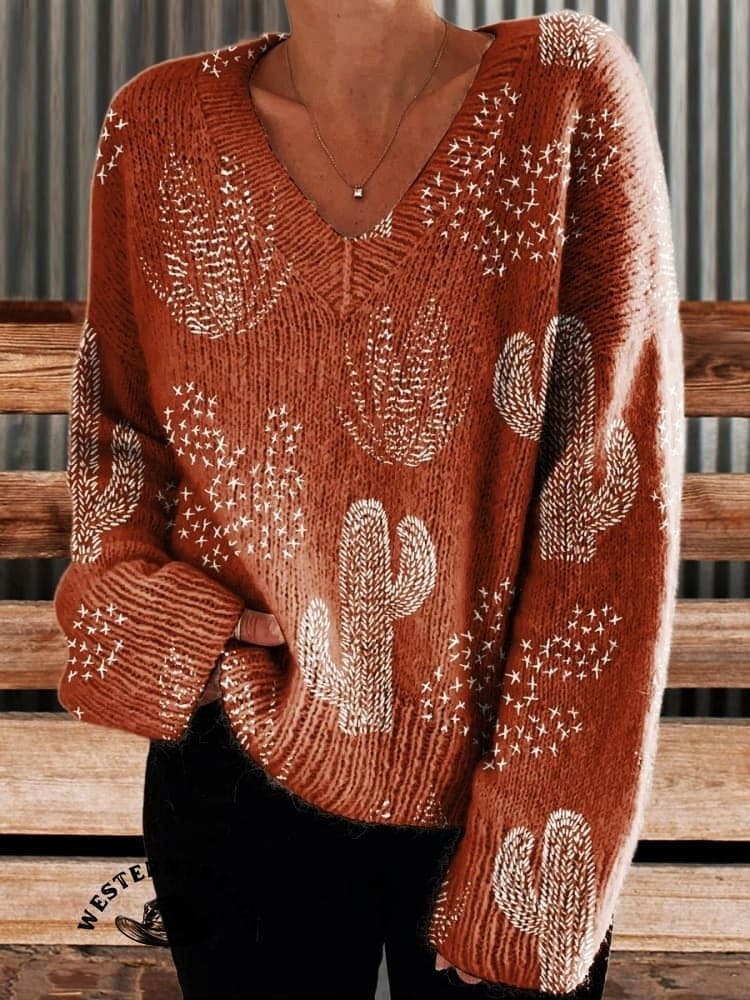 🔥Hot Sale🔥Women's Vintage Print Casual Sweatshirt