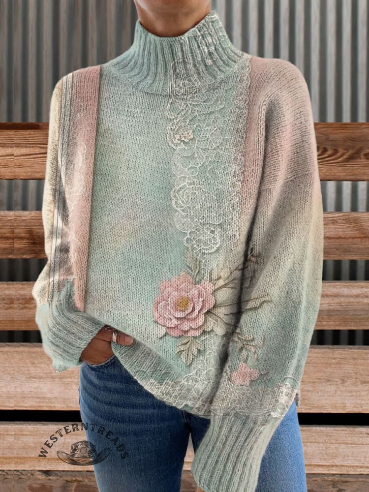 Vintage Retro Print CasualSweatshirt