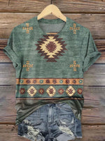 Western VintagePrint T-shirt