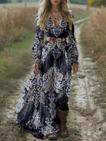 🔥Hot Sale🔥Women's Print Pocket Cotton Dress