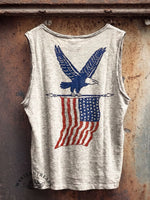 Women's Vintage Independence Day Print Casual Tank Top