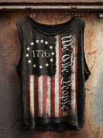 Women's Vintage Independence Day Print Casual Tank Top