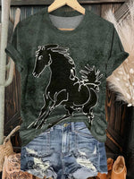 Horse Art Print T-shirt