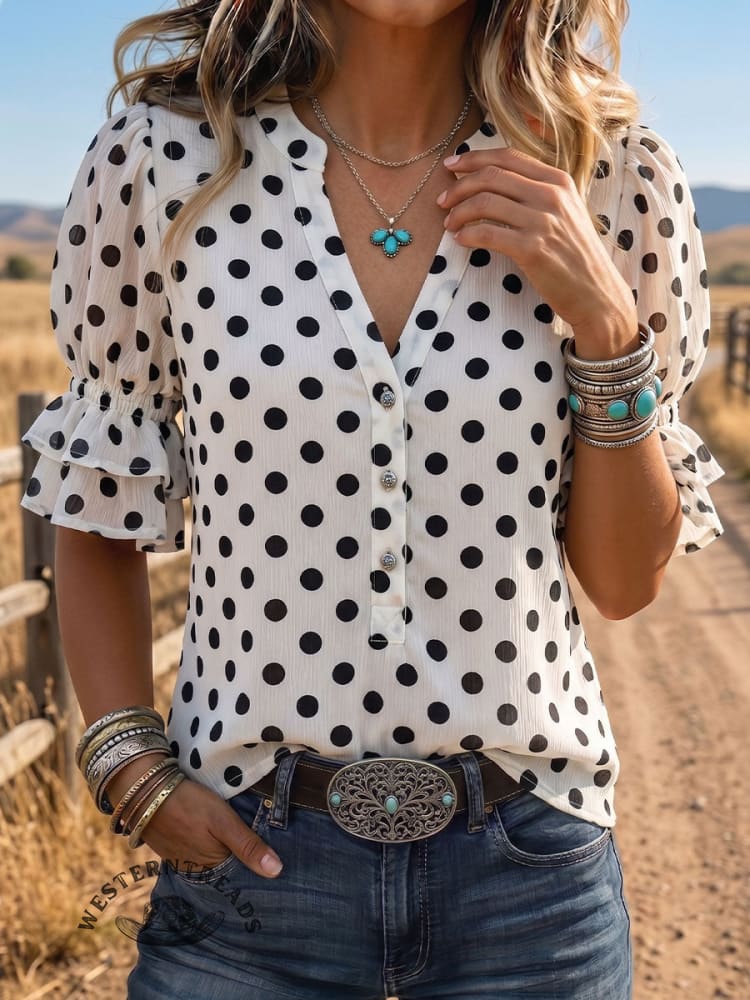 Vintage Art Comfortable Summer Fabrics Puff Sleeve Casual Shirt