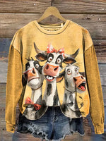 Funny Cow Art Print Classic Short-sleeved T-shirt