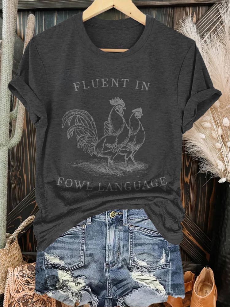 Chicken Print T-shirt