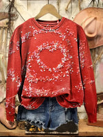 Vintage Heart Art Print Sweatshirt
