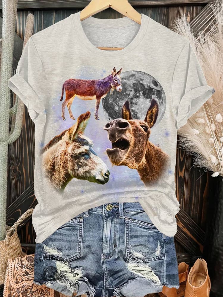 Donkey Print T-shirt
