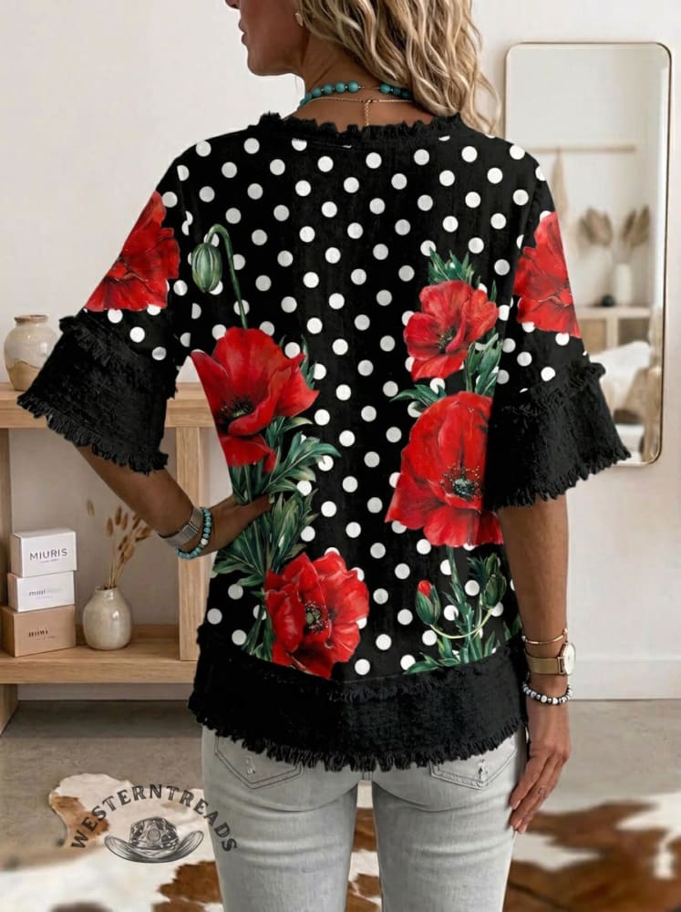 Vintage Art Patchwork Cotton And Linen Shirt