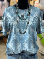 Retro Floral Art Print T-shirt