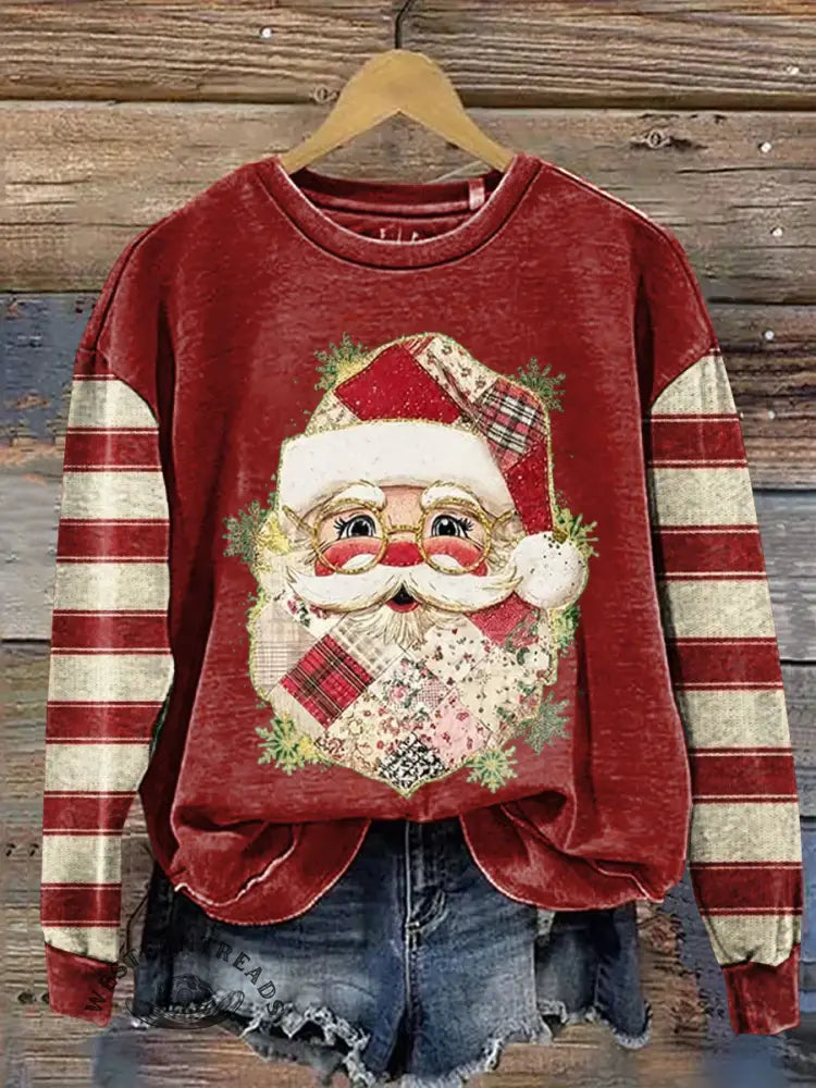 Santa Claus Casual Cotton Sweatshirt