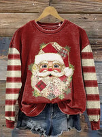 Santa Claus Casual Cotton Sweatshirt