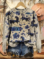 Vintage Art Print Sweatshirt