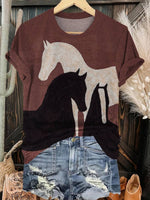 Horse Art Print T-shirt