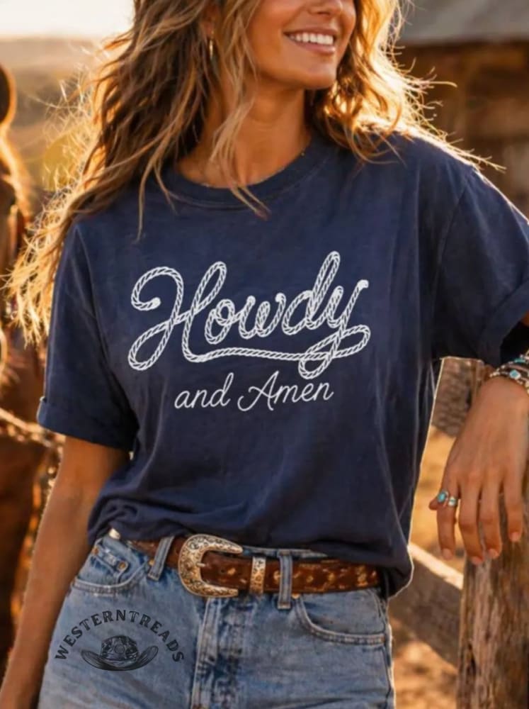 Christian Cowgirl Shirt Western Faith Graphic Tee Country Western Tshirt