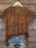 Vintage Western Art Print T-shirt