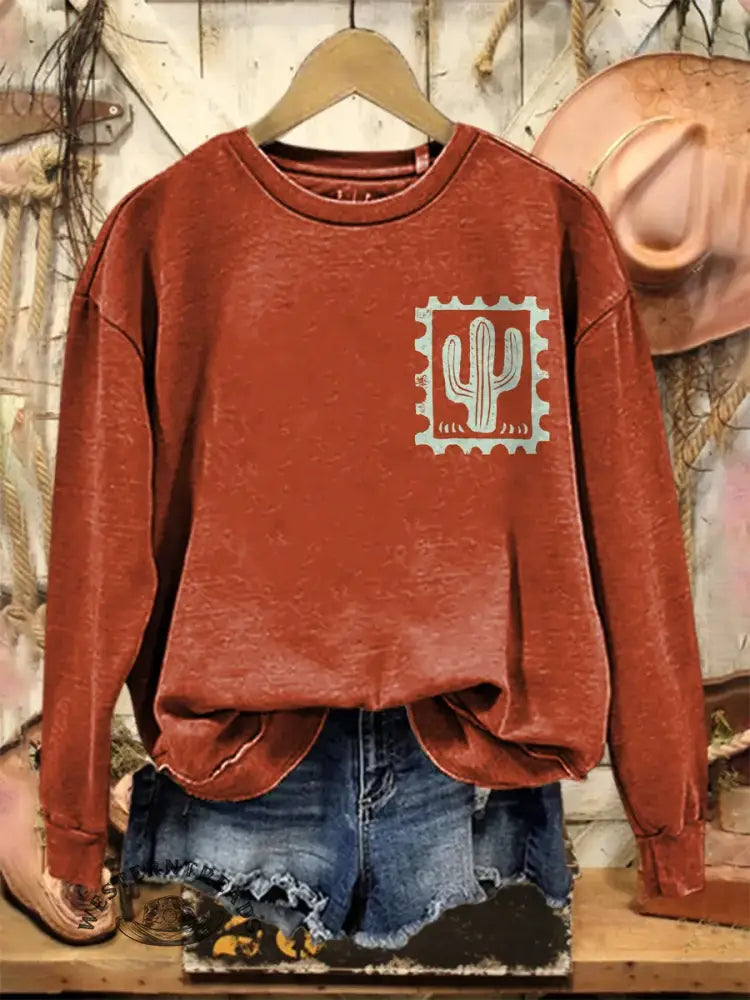 Vintage Art Print Sweatshirt