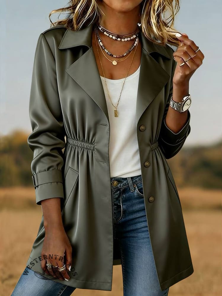 Casual Lapel Long Sleeve Coat