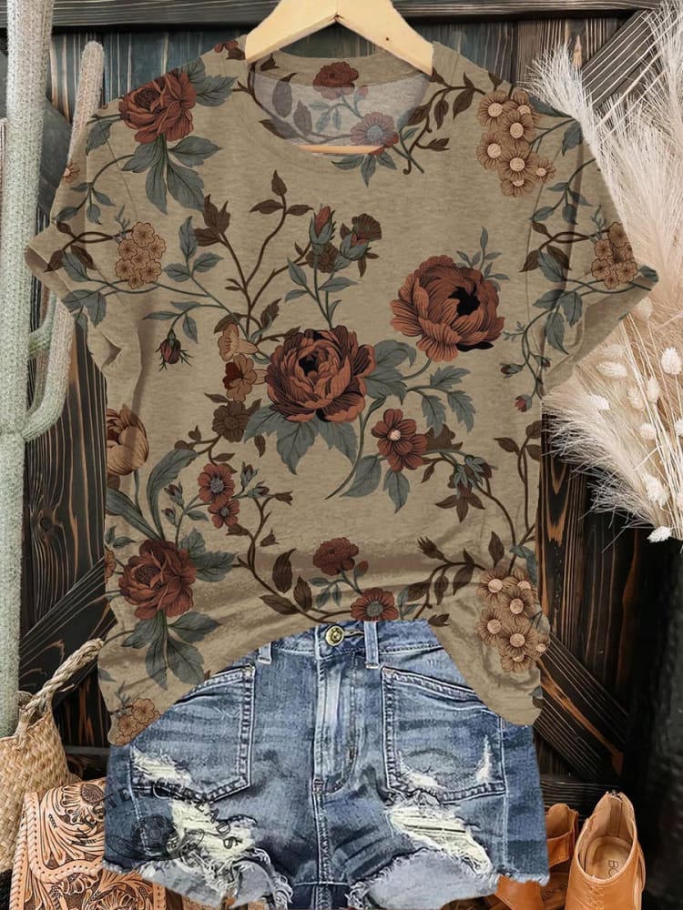 Floral Print T-shirt