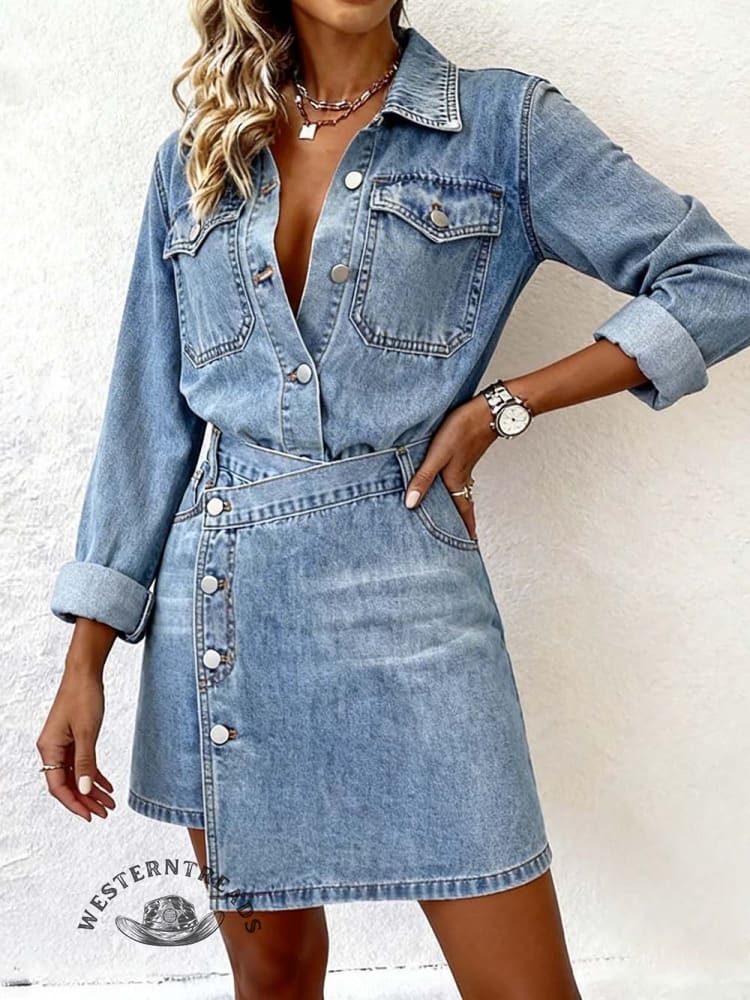 Women's Vintage Pocket Dress