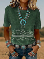 Vintage Art Print Classic Short-sleeved T-shirt
