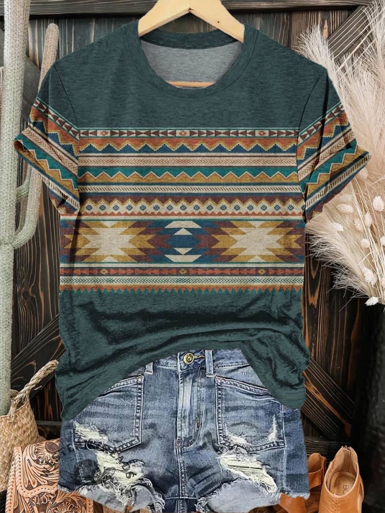 Aztec Print T-shirt