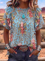 Vintage Art Comfortable Summer Fabrics Casual Shirt