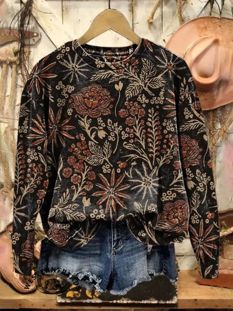 Vintage Art Print Sweatshirt