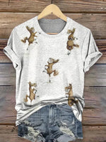 Funny Horse Art Print Classic Short-sleeved T-shirt