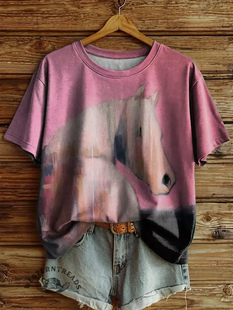 Horse Art Print T-shirt