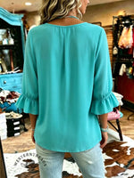 Women's Vintage Patchwork Chiffon Casual Shirt