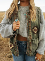 Vintage Quilted Western Vest