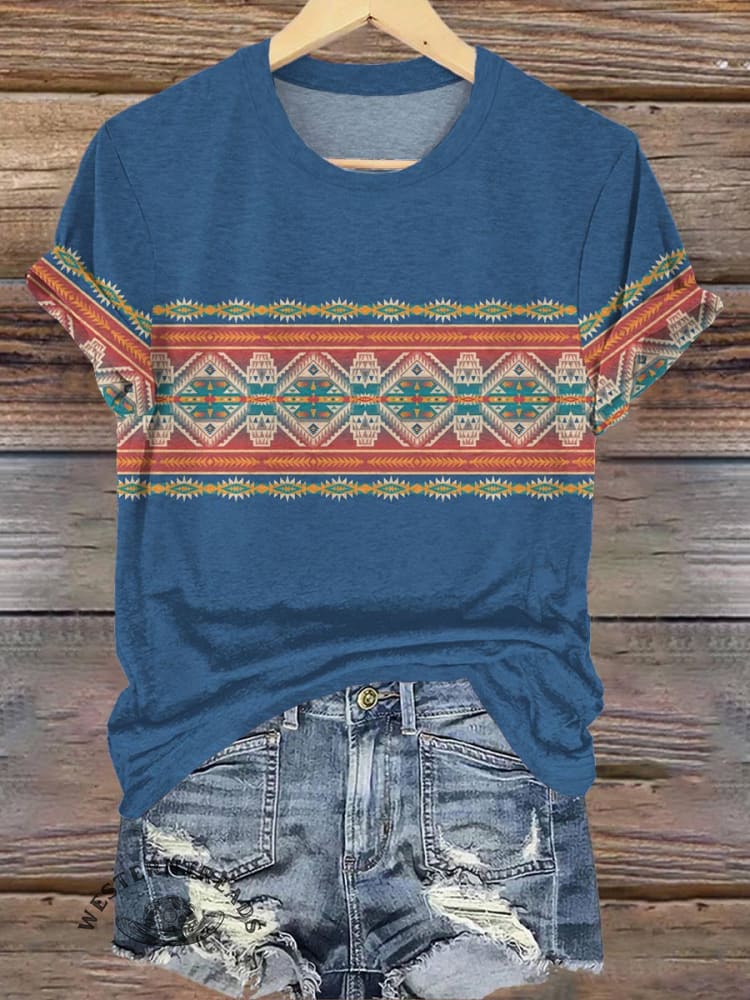 Aztec Print T-shirt
